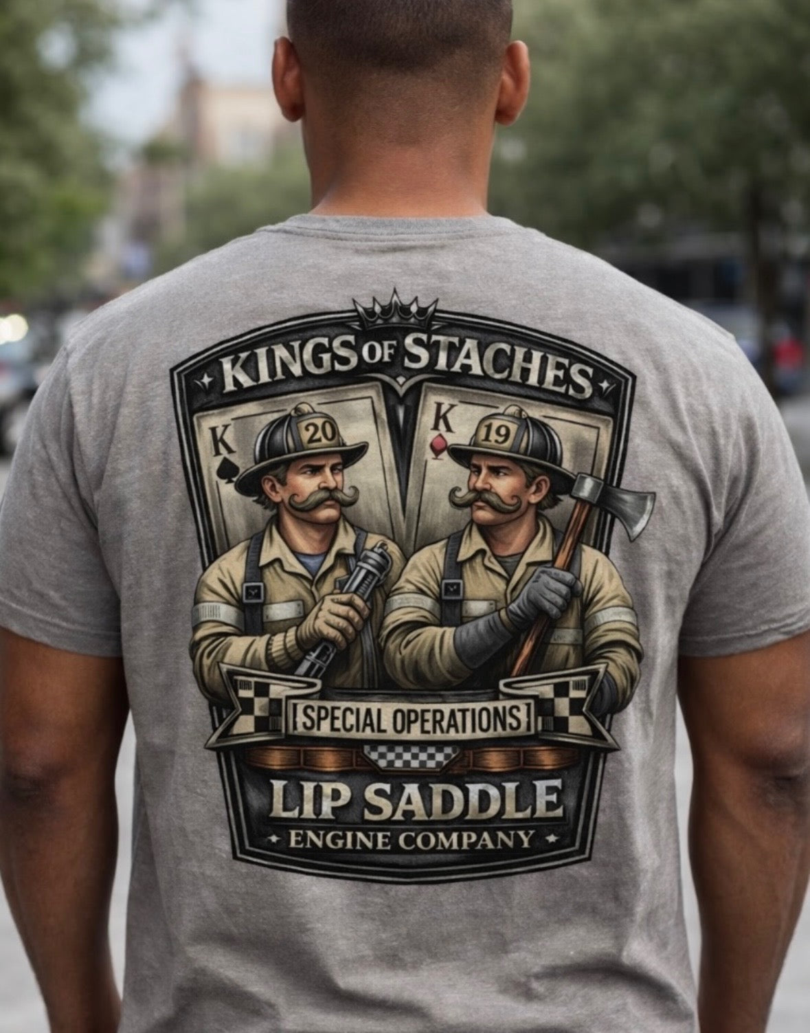 King of Staches Tee
